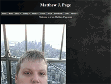 Tablet Screenshot of matthewjpage.com